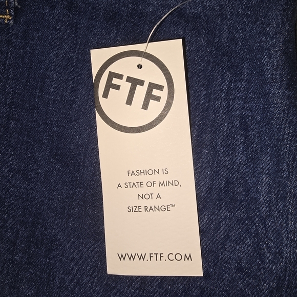 Fashion to Figure Denim Paper Bag Skirt size 1X GENEROUS STRETCH - Picture 7 of 7